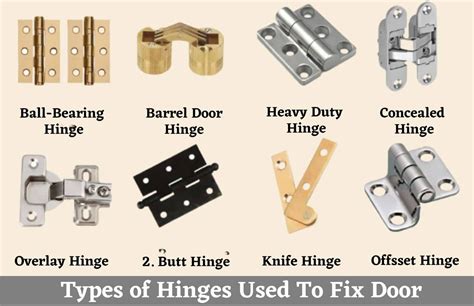 types of hinges for boxes